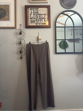 Caslon Brown Straight-Leg Dress Pants